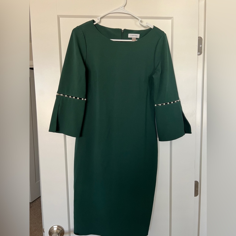 Green Calvin Klein dress